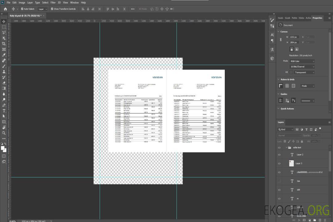 Allemagne Déclaration de Vonovia sur deutsch, 3 pages template